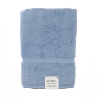 Cotton Bath Towel, Blue, 30 in x 56 in