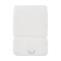 Cotton Bath Towel, White, 30 in x 56 in
