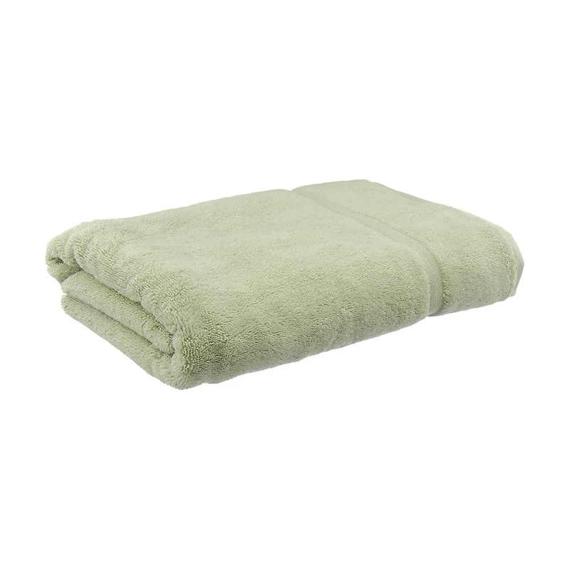 Cotton Bath Sheet, Green, 34 in x 64 in