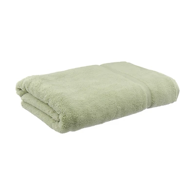 Cotton Bath Sheet, Green, 34 in x 64 in