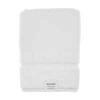 Cotton Bath Sheet, White, 34 in x 64 in