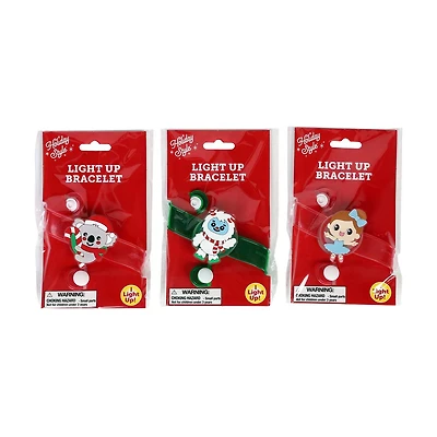 Holiday Style Light Up Bracelet, Assorted