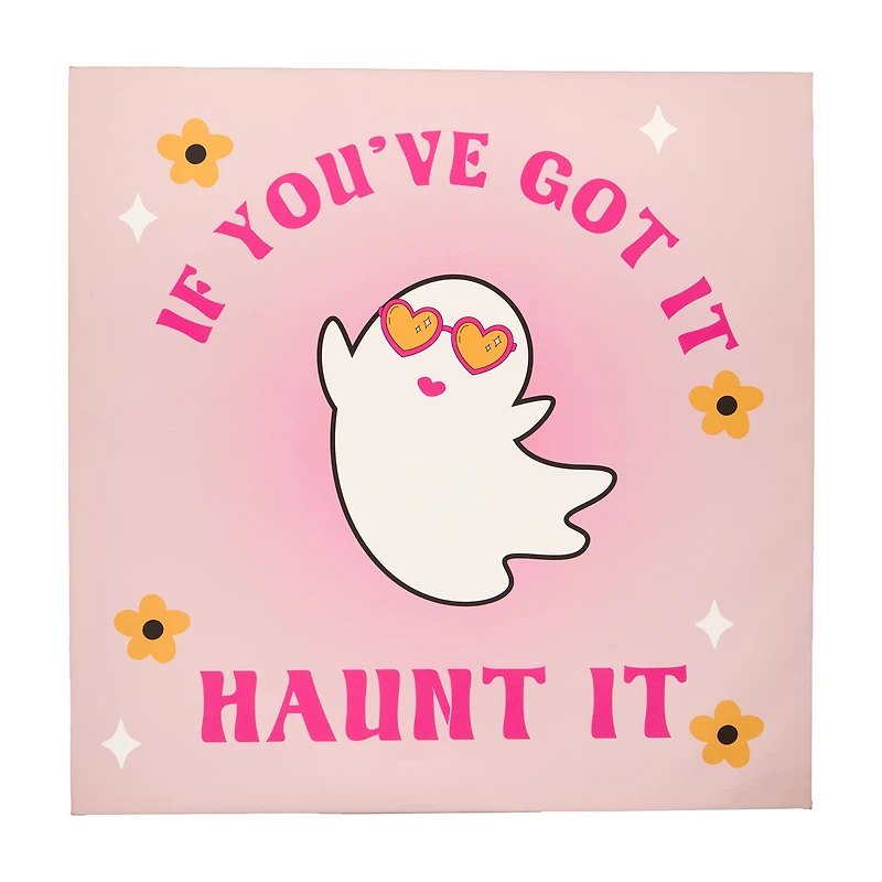 Halloween 'If You've Got It Haunt It' Canvas Art, 24 in x 24 in