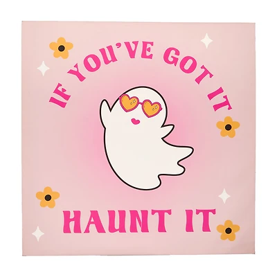Halloween 'If You've Got It Haunt It' Canvas Art, 24 in x 24 in