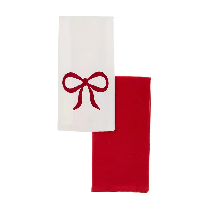 Holiday Style Christmas Kitchen Towel, 18 in x 28 in, 2 pk