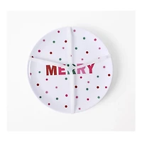 'Merry' Melamine Appetizer Plates, 4 pk