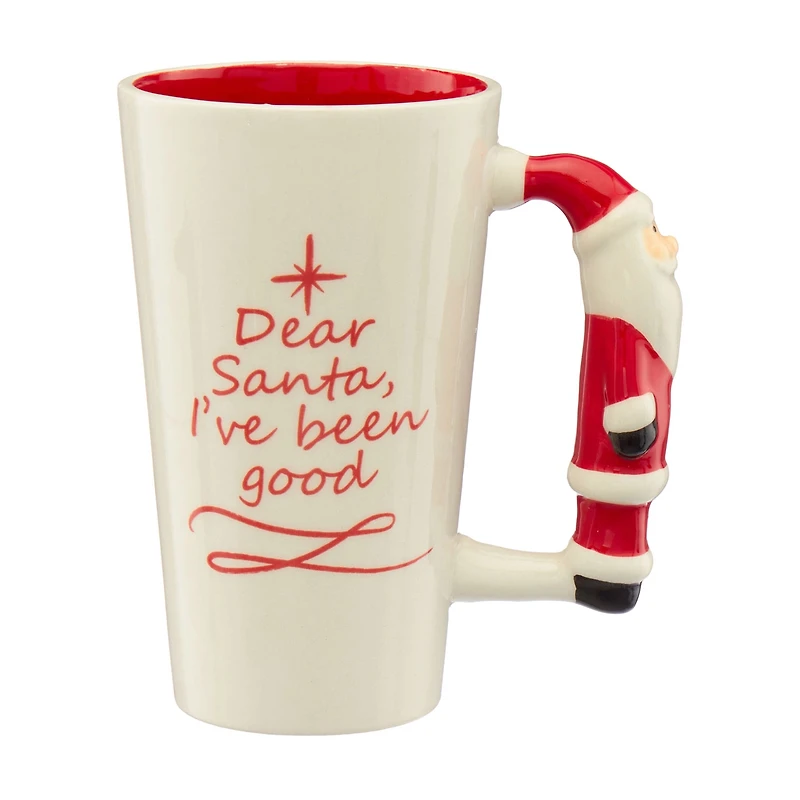 "Dear Santa, I've Been Good" Christmas Mug with Handle