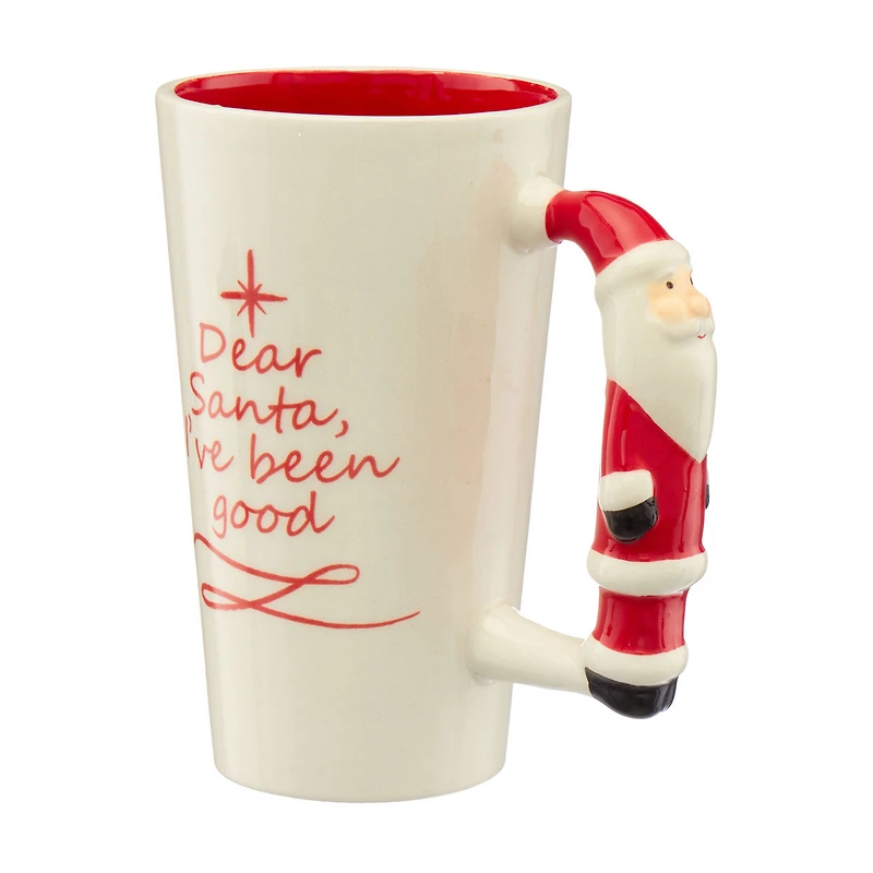 "Dear Santa, I've Been Good" Christmas Mug with Handle