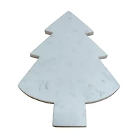 Christmas Tree Marble Platter, 15 in x 10 in