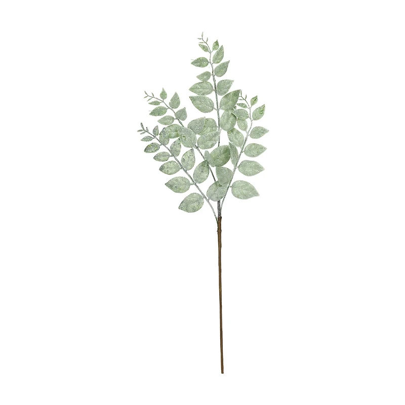 Green Glitter Eucalyptus Stem, 29 in