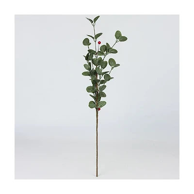 Eucalyptus and Berries Artificial Floral Stem, 23 in