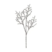 Artificial Glitter Branch, Silver