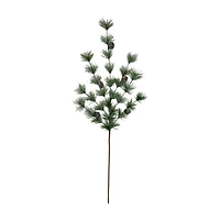 Artificial Pine Branch with Pine Cones, 33 in