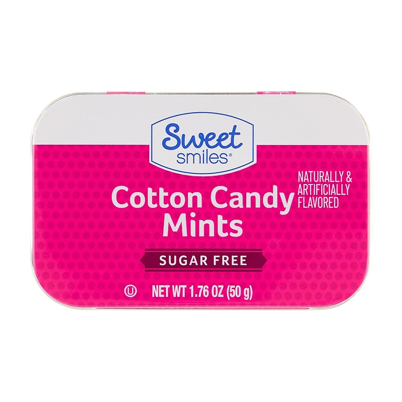 Sweet Smiles Sugar Free Cotton Candy Mints, 1.76 oz