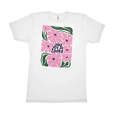 Mother's Day Floral 'You Are So Loved' T-Shirt, Small