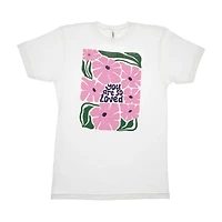 Mother's Day Floral 'You Are So Loved' T-Shirt, Medium