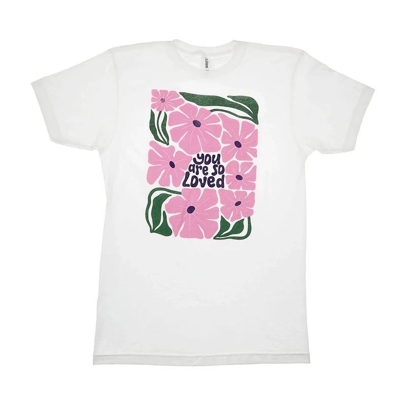 Mother's Day Floral 'You Are So Loved' T-Shirt, Large