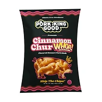 Pork King Good Flavored Pork Rinds, Cinnamon ChurWHOA, 3 oz
