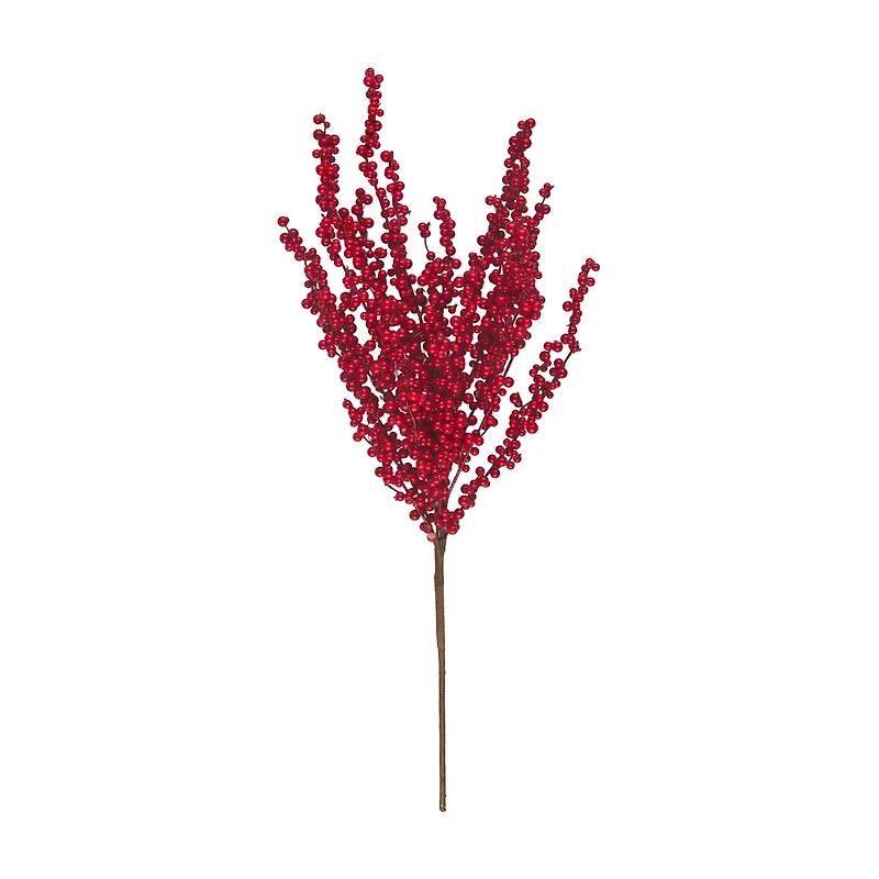 Christmas Artificial Poinsettia Flower Bunch, Red