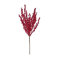 Christmas Artificial Poinsettia Flower Bunch, Red