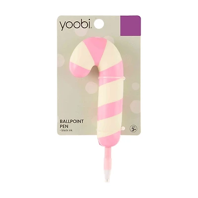 Squishy Pink Candy Cane Ballpoint Pen