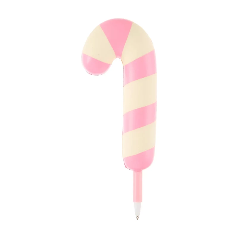 Squishy Pink Candy Cane Ballpoint Pen