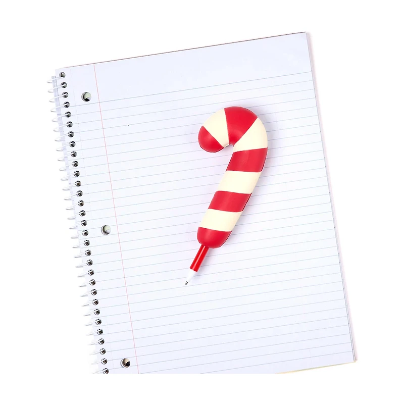Squishy Red Candy Cane Ballpoint Pen