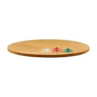 Mango Wood Lazy Susan with Trees