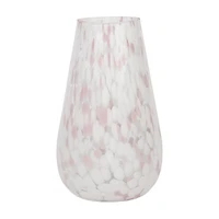Pink Glass Vase, 10 in