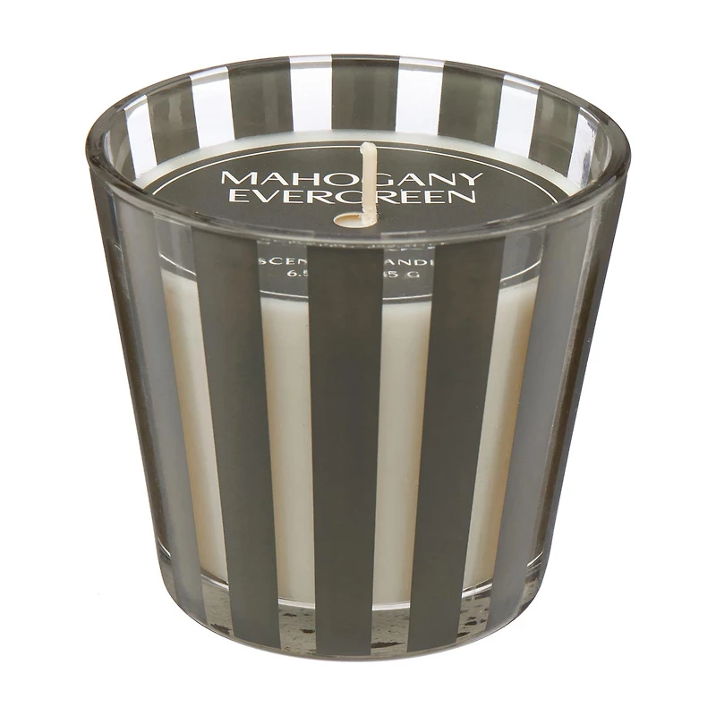 Home Fragrances Mahogany Evergreen Scented Candle, 6.5 oz