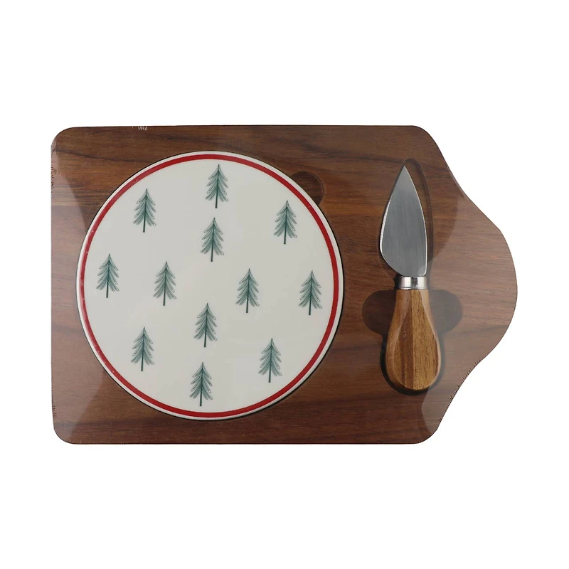 Christmas Mini Cheese Board with Knife