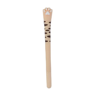 Black, Pink and White Cat Paw Plastic Novelty Pen, 6 in