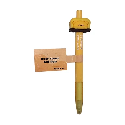 Tan Bear Toast Plastic Novelty Pen, 6 in