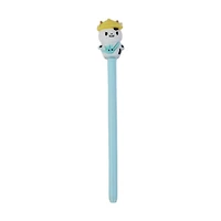 Blue, White and Yellow Cow Plastic Novelty Pen, 7 in