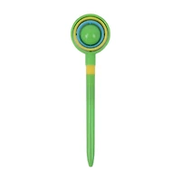 Green, Yellow and Blue Spinner Plastic Novelty Pen, 7 in