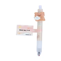 White and Brown Bear Cloud Plastic Novelty Pen, 6 in