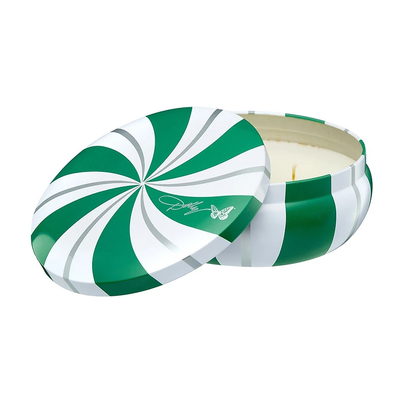 Dolly Parton Candy Cane Tin Candle, Assorted