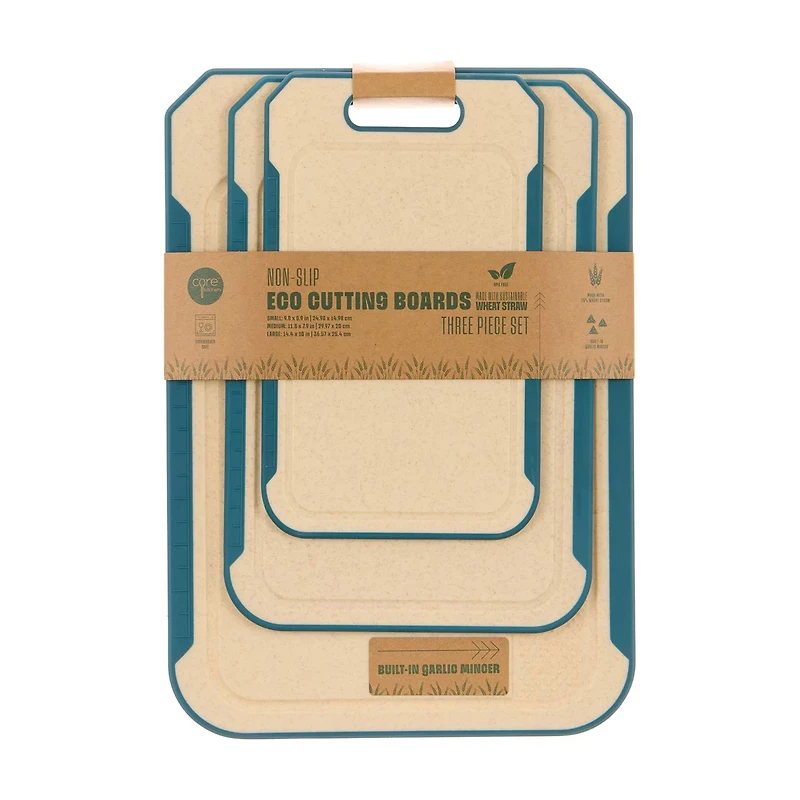 Core Kitchen Non-Slip Eco Cutting Boards, 3 ct