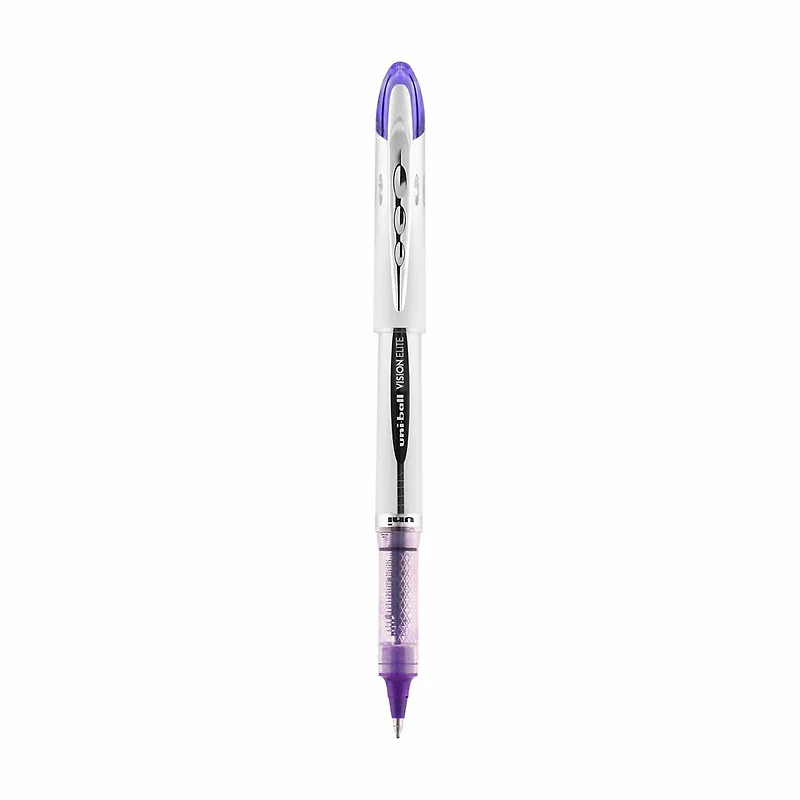 uniball Vision Elite Violet Rollerball Pen, 0.8mm