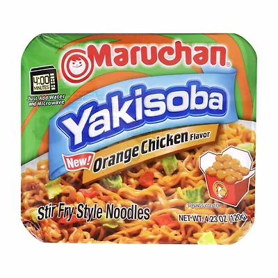 Maruchan Yakisoba Stir Fry Style Noodles, Orange Chicken Flavored, 4.23 oz