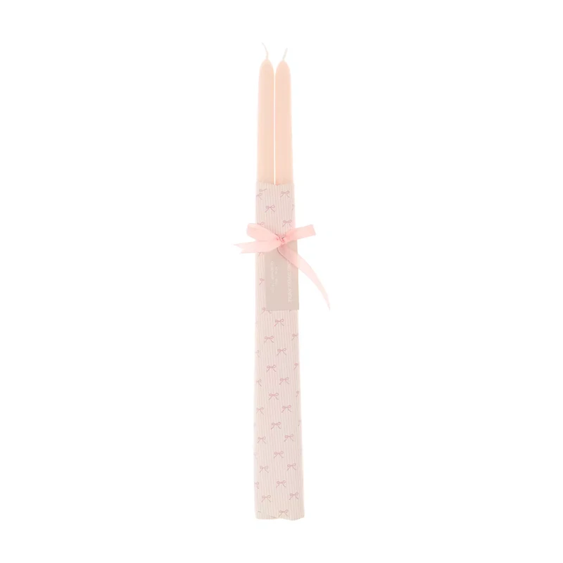 Long Taper Candle, Pink, 4.7 oz, 2 pk