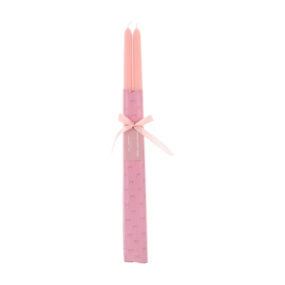 Long Taper Candle, Pink, 4.7 oz, 2 pk
