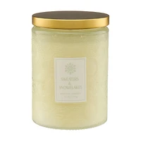 Sweaters & Snowflakes Embossed Glass Jar Scented Candle, 13.2 oz