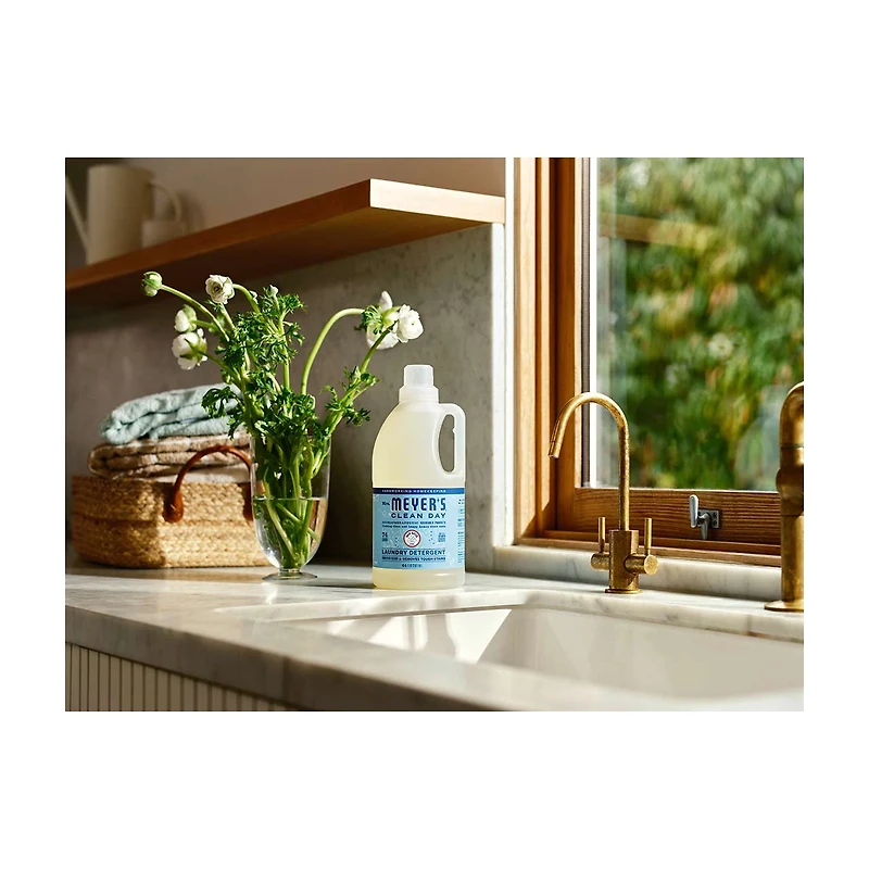 Mrs. Meyer's Clean Day Laundry Detergent, Rain Water Scent, 64 Ounce Bottle