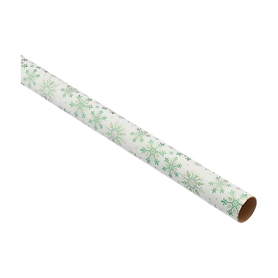 Christmas Snow-Themed Foil Wrapping Paper, Assorted