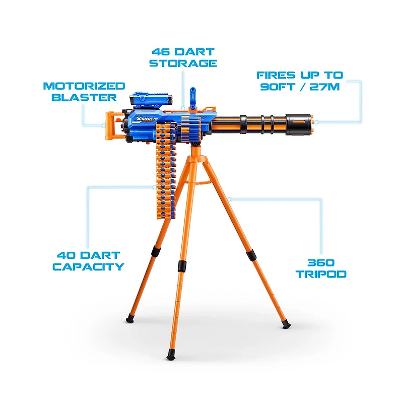 XSHOT Insanity Motorized Rage Fire 72 Darts
