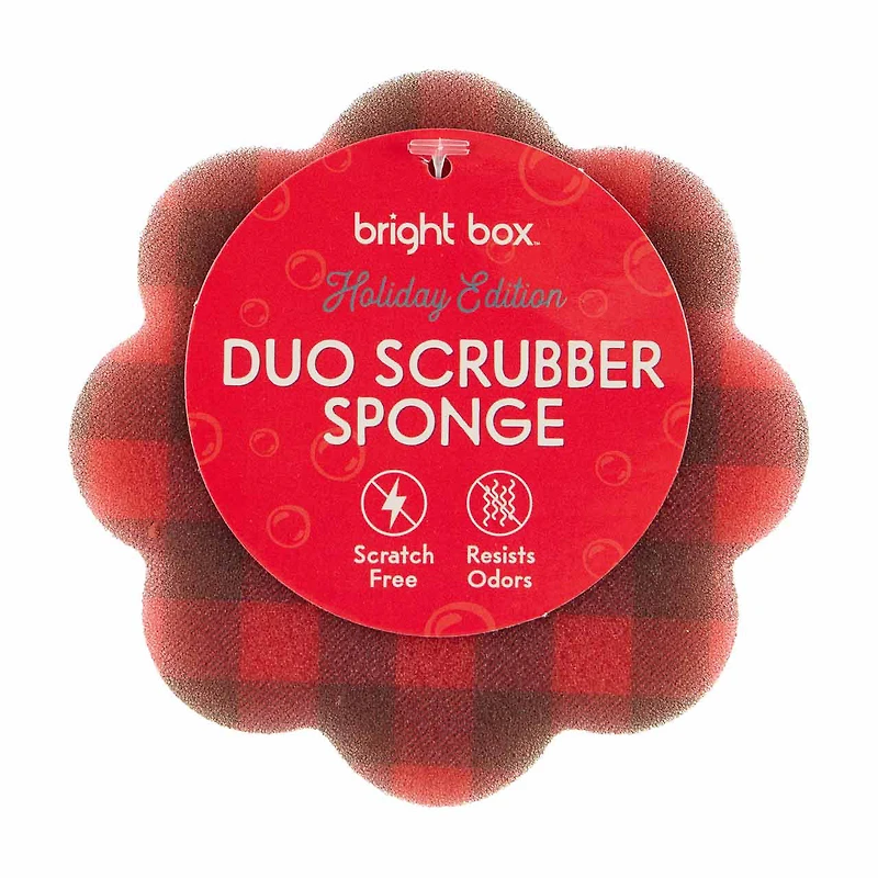 Bright Box Holiday Duo Scrubber Sponge, Black