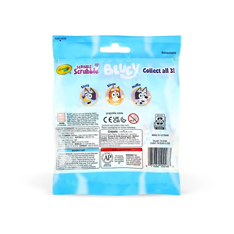 Crayola Bluey Scribble Scrubbies, 1 Ct