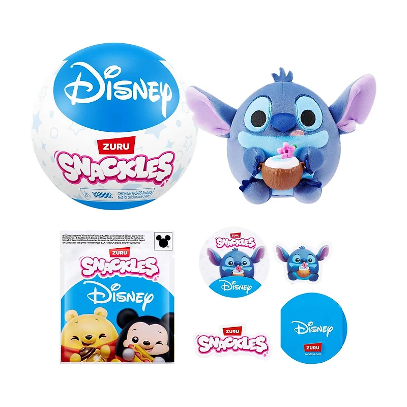 Disney Snackles Plushies, Assorted