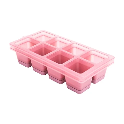 Pink Jumbo Pop-Out Ice Cube Trays, 2 pk